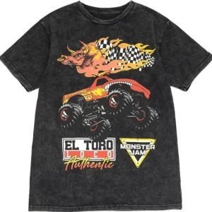 Vintage Monster Jam youth and adult shirt, Grave Digger El Toro Megallodon graphic tee Men's Stylish Short Sleeve T-Shirt, Gift For Him Her