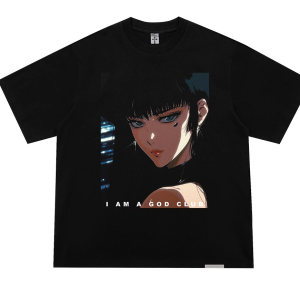 Neo-Noir Beauty: I Am a God Club Graphic Tee