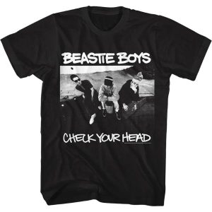 Check Your Head Beastie Boys T-Shirt, Beastie Boys 1992 album, rap, punk, funk, Jimmy James, Pass The Mic, Celebrate the legendary 1992 album Check Your Head with this T-shirt