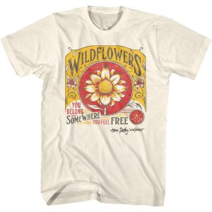 Celebrate Tom Petty's iconic Wildflowers album with this T-shirt, featuring classic tracks like "You Don't Know How It Feels" and "It's Good To Be King." A must-have for any fan of the 1994 hit album!
