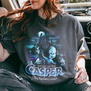Halloween Casper Graphic T-shirt, Funny Casper The Friendly Ghost Movie Shirt, Trick Or Treat, Unisex Tee Top, Gift For Men Women