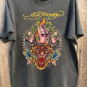 Vtg style Ed Hardy Short Sleeve Unisex Vintage TShirt, Gift for Friends, Menswear Top, Top Womenswear