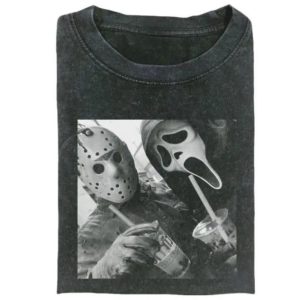 JASON & GHOSTFACE T-SHIRT, Funny Halloween Shirt, Unisex T-Shirt, Womenswear Top, Halloween Shirt