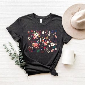 Wildflower Tshirt, Wild Flowers Shirt, Floral Tshirt, Flower Shirt, Gift for Women, Ladies Shirts