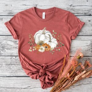 Vintage Pumpkin Fall T-shirts for Women, Cute Pumpkin Shirt, Cute Fall Shirts