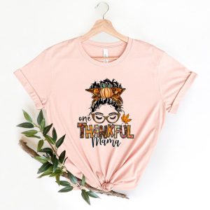Thankful Mama Shirt, Thanksgiving T-Shirt, Gift For Mama, Gift For Thanksgiving