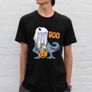 Halloween - Trick or Treat T-Rex- Black T-shirt