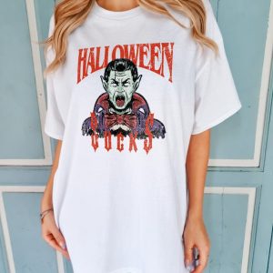Halloween Sucks T-Shirt: Vintage Vampire Movie Poster, Distressed Print