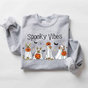 Halloween Sweatshirt,Halloween Sweater,Ghost Sweatshirt