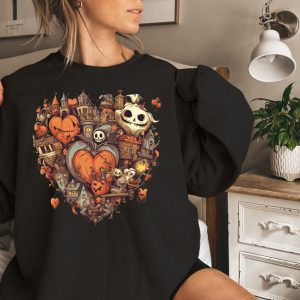 Doodles Halloween Sweatshirt, Halloween Sweatshirt, Cute Halloween Theme Hoodie, Happy Halloween Sweatshirt