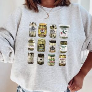 Retro Canned Pickles Sweatshirt, Pickle Lovers Hoodie, Pickle Crewneck Sweatshirt, Canning Shirt