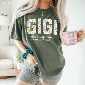 Custom Comfort Colors Gigi Shirt Retro Gigi T-shirts Personalized Gigi Clothes Cool Gigi