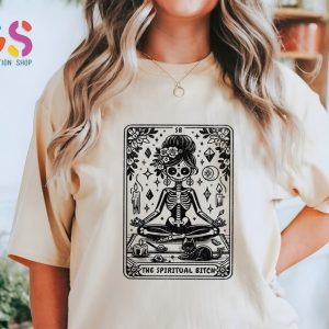 The Spiritual Bitch Shirt, Funny Spiritual TShirt, Meditation T-Shirt, Yoga Shirt, Meditation Clothing