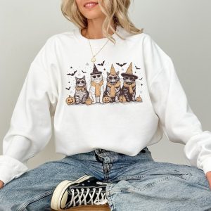 Cat Halloween Sweatshirt, Halloween Gifts, Gift for Her