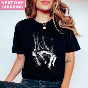 Body Falling From Sky Vintage 90s Graphic T-Shirt, Dark Art Shirt
