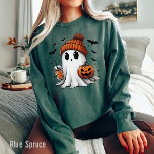 Halloween Ghost Sweatshirt, Cute Ghost Sweatshirt
