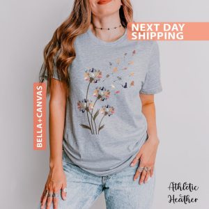 Cats Flower Fly Dandelion Shirt, Funny Cat Shirt, Cat Lover Gift, Summer Shirt, Cute Cat Lover T-Shirt
