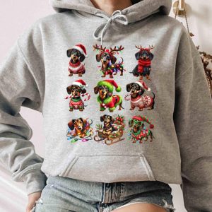 Dachshund Christmas Hoodie: Dog Lover Holiday Sweatshirt