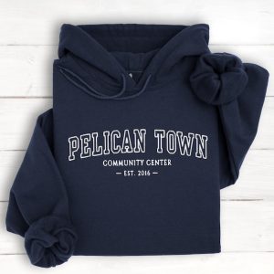 Embroidered Pelican Town Hoodie Stardew Valley hoodie