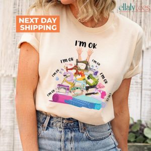 Funny Quilting Shirt, Sewing Machine I'm Ok Shirt, Funny Sewing Shirt