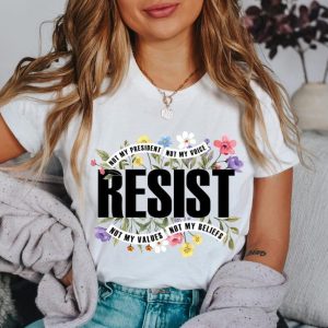 Floral Resist Shirt, Wildflower Protest Shirt, Civil Rights Social Justice Hoodie