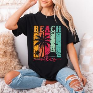 Beach Vibes T-shirt, Hello Summer Shirt, Beach Time Shirt, Happy Summer Tee