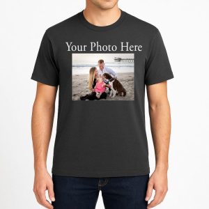 Comfort Colors Custom Photo Shirt, Personalized Picture & Text, Family tee, Logo Image TShirts Gift