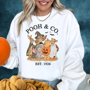 Winnie The Pooh Halloween Sweater, Pooh Fall Sweatshirt, Spooky Season Sweatshirt