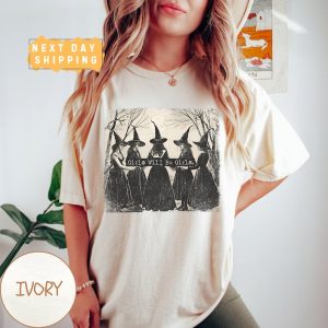 Vintage Girls Will Be Girls Witch Shirt, Funny Witch Vintage Shirt