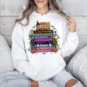 Retro 90s Halloween Hoodie: Spooky Horror Movie Sweatshirt