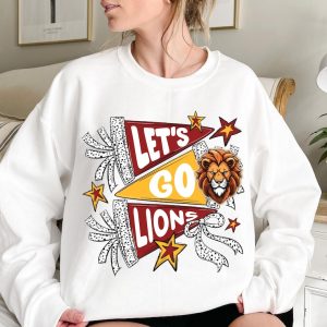 School Team Sweatshirt Let's Go Mascot Sweatshirt