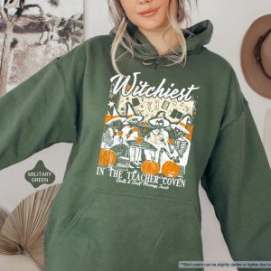 Witchiest In The Teacher Coven Sweatshirt, Teacher Halloween Hoodie