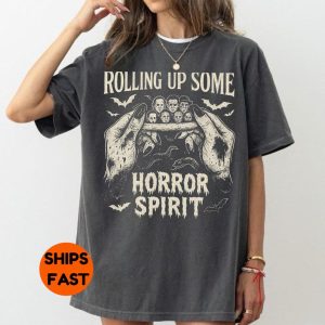 Comfort Colors Halloween Horror Movie Shirt, Rolling up some horror spirit sweatshirt
