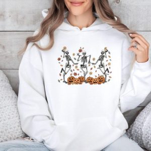 Skeleton Dance Hoodie, Dancing Skeleton Hoodie, Halloween Hoodie, Halloween Skeleton