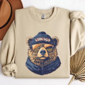 Vintage Chicago Football Sweatshirt, Trendy Fan Gifts, Game Day Apparel, Team Crewneck