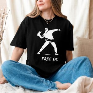 Banksy Inspired DC Statehood Advocate Tee, Anti-Trump Shirt, Washington Resistance Apparel, Abolish ICE Top, Political Activist T-Shirt