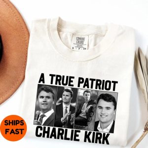 RIP Charlie Kirk Comfort Colors Shirt: Patriotic Memorial Tee