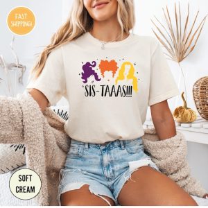 Hocus Pocus Sistaaas Shirt, Halloween T-Shirt, Sanderson Sisters Shirt, Halloween Party Shirt